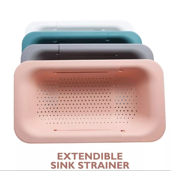 ( Pack of 2 )Over the Sink Colander Strainer Basket - Picture 1 of 13